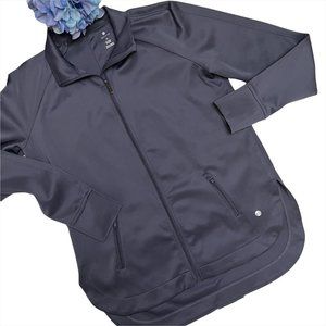 Apana Womens Yoga/Exercise Jacket, Gray, Size Medium